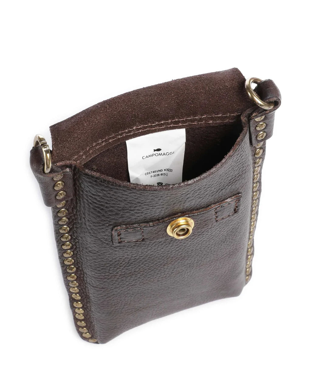 Portacellulare Lea in pelle Campomaggi C017401ND X3223 moro