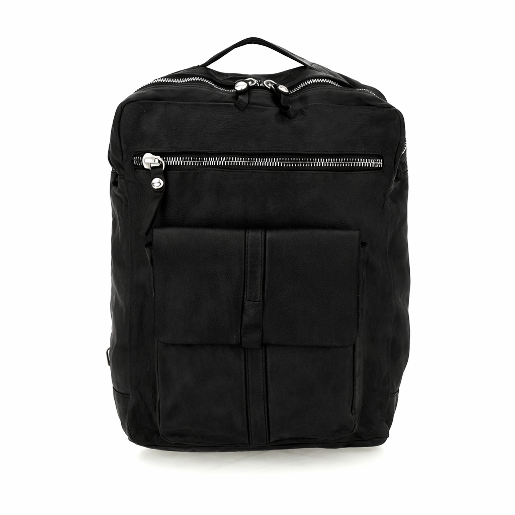 Zaino Melograno in pelle Campomaggi  C044670ND X2298 nero