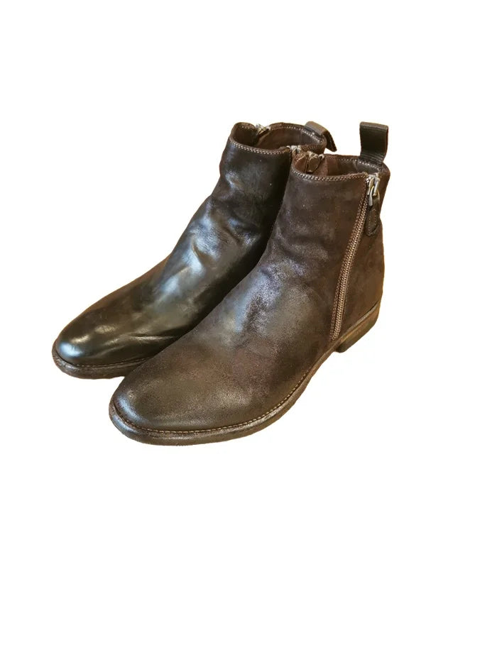 Stivaletto da donna con zip in pelle D284