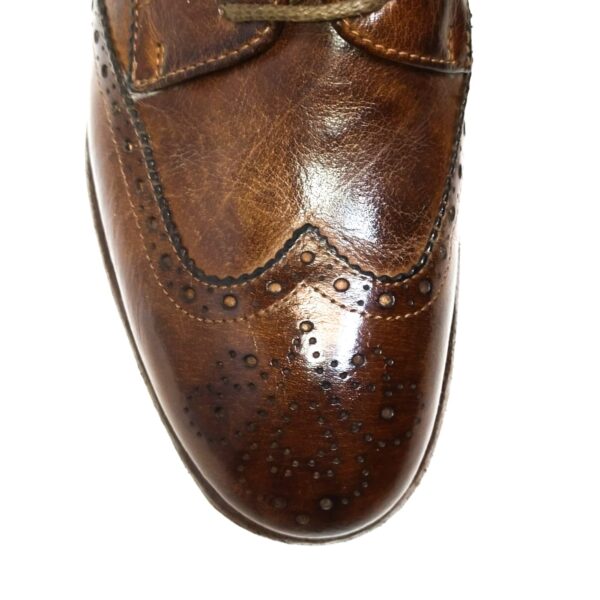 Scarpa da donna in pelle Pelletteria Allegrini D641 Marrone