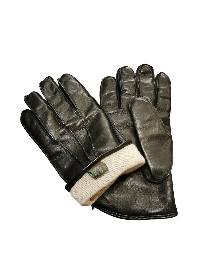 Allegrini G1112 Black Leather Gloves for Men