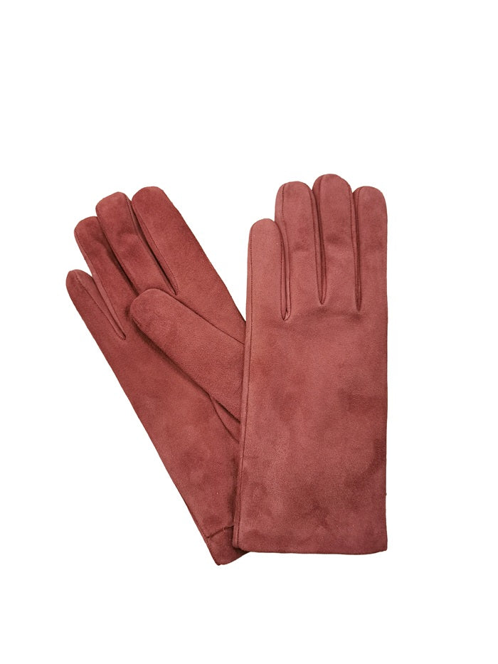 Guanto donna in pelle scamosciata Pelletteria Allegrini g300 lilla