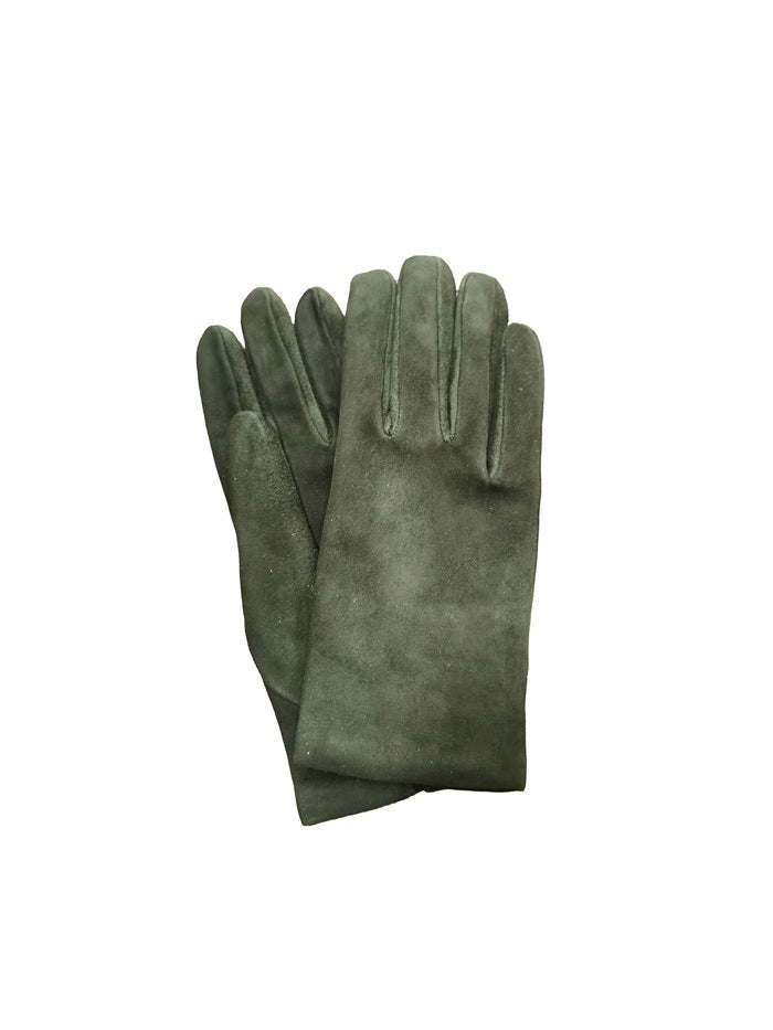 Guanto donna in pelle scamosciata Pelletteria Allegrini g300 verde bottiglia