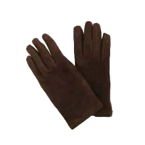 Women's suede glove Pelletteria Allegrini Filippo G300 Dark brown