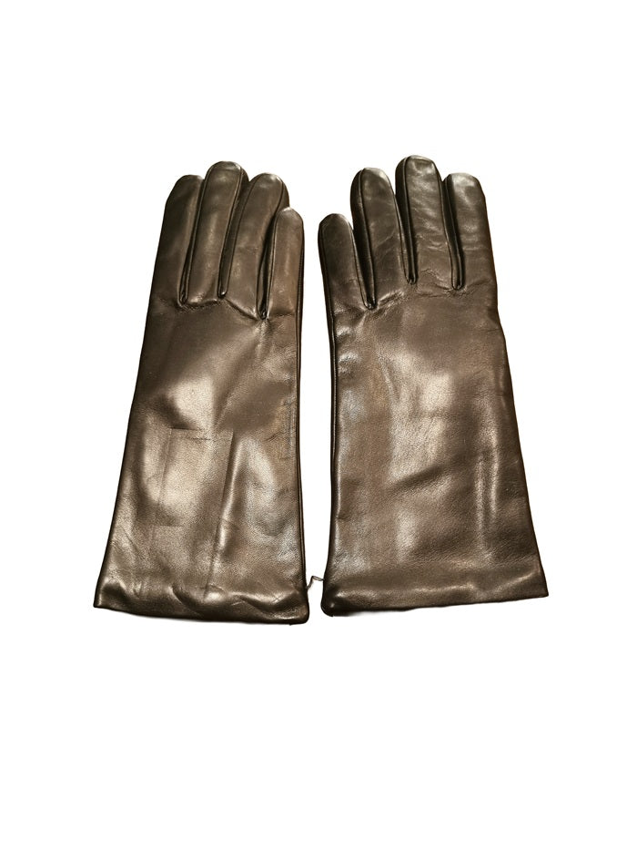 Women's Smooth Leather Glove by Allegrini G303C Black