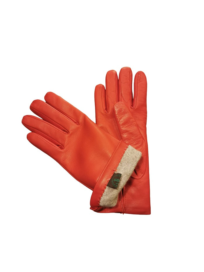 Guanto donna liscio in pelle Pelletteria Allegrini G303C Rosso