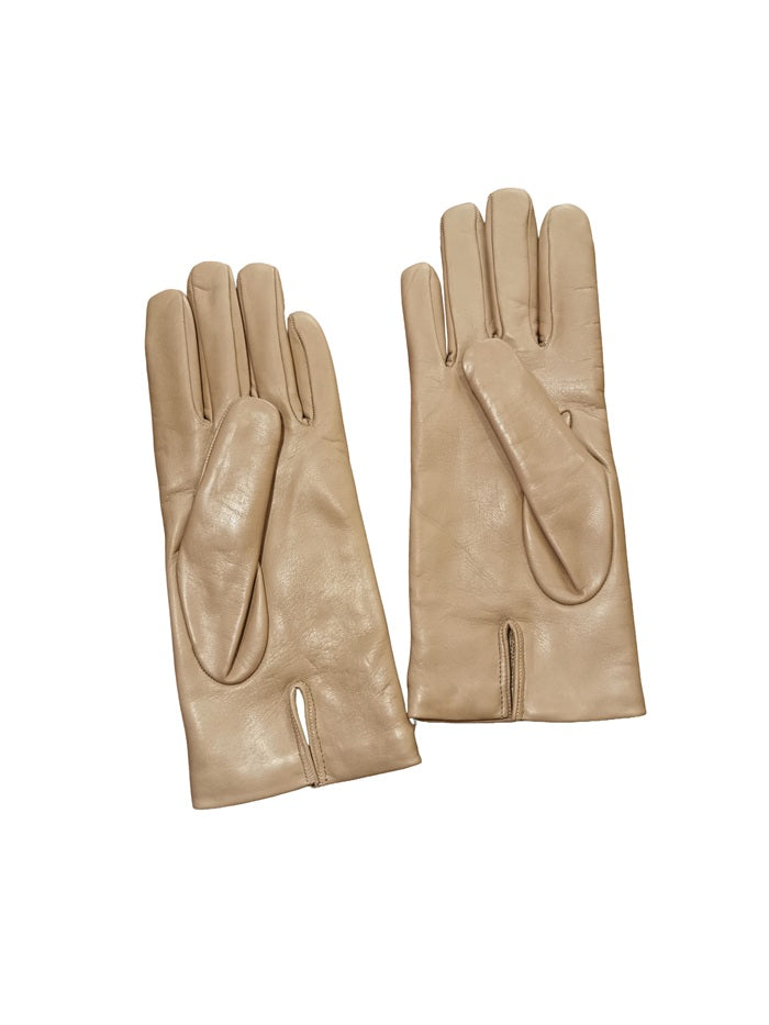 Guanto donna liscio in pelle Pelletteria Allegrini G303C sabbia