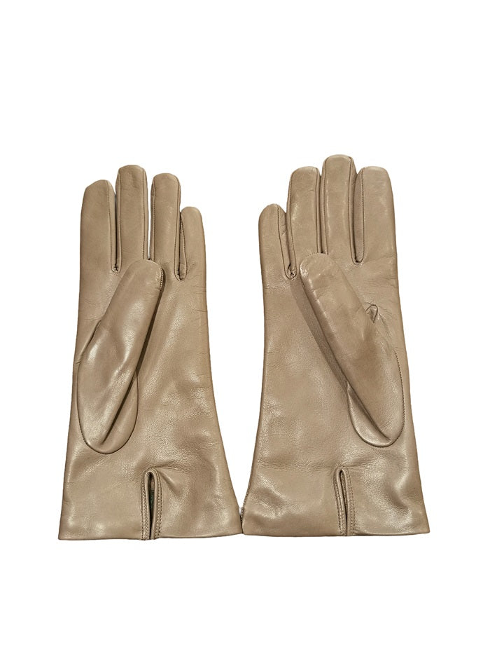 Women's smooth leather glove by Pelletteria Allegrini G303C ruby