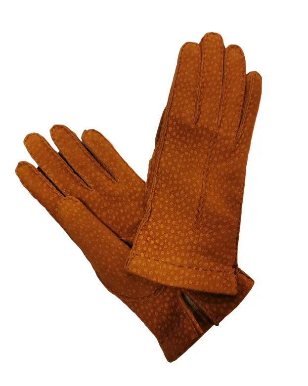 Guanto donna in pecary Pelletteria Allegrini g304d tabacco