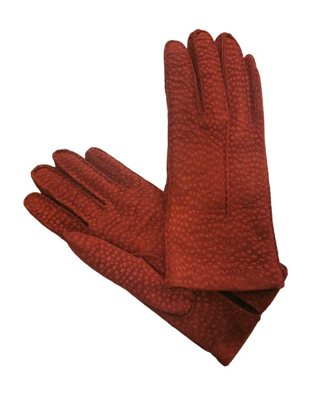 Women's peccary glove Pelletteria Allegrini Filippo G304SF Pomegranate