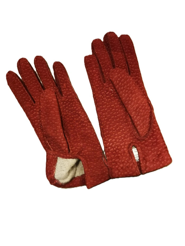 Guanto donna in pecary Pelletteria Allegrini g304d melograno