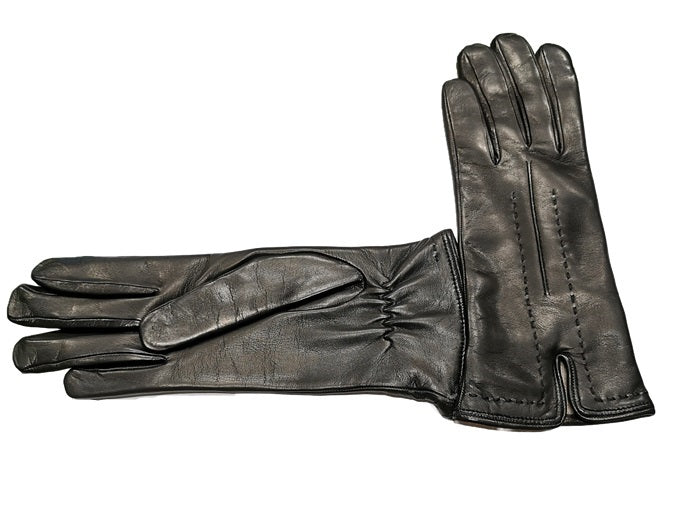 Guanto donna in pelle con dettaglio cuciture Pelletteria Allegrini G4758 Nero