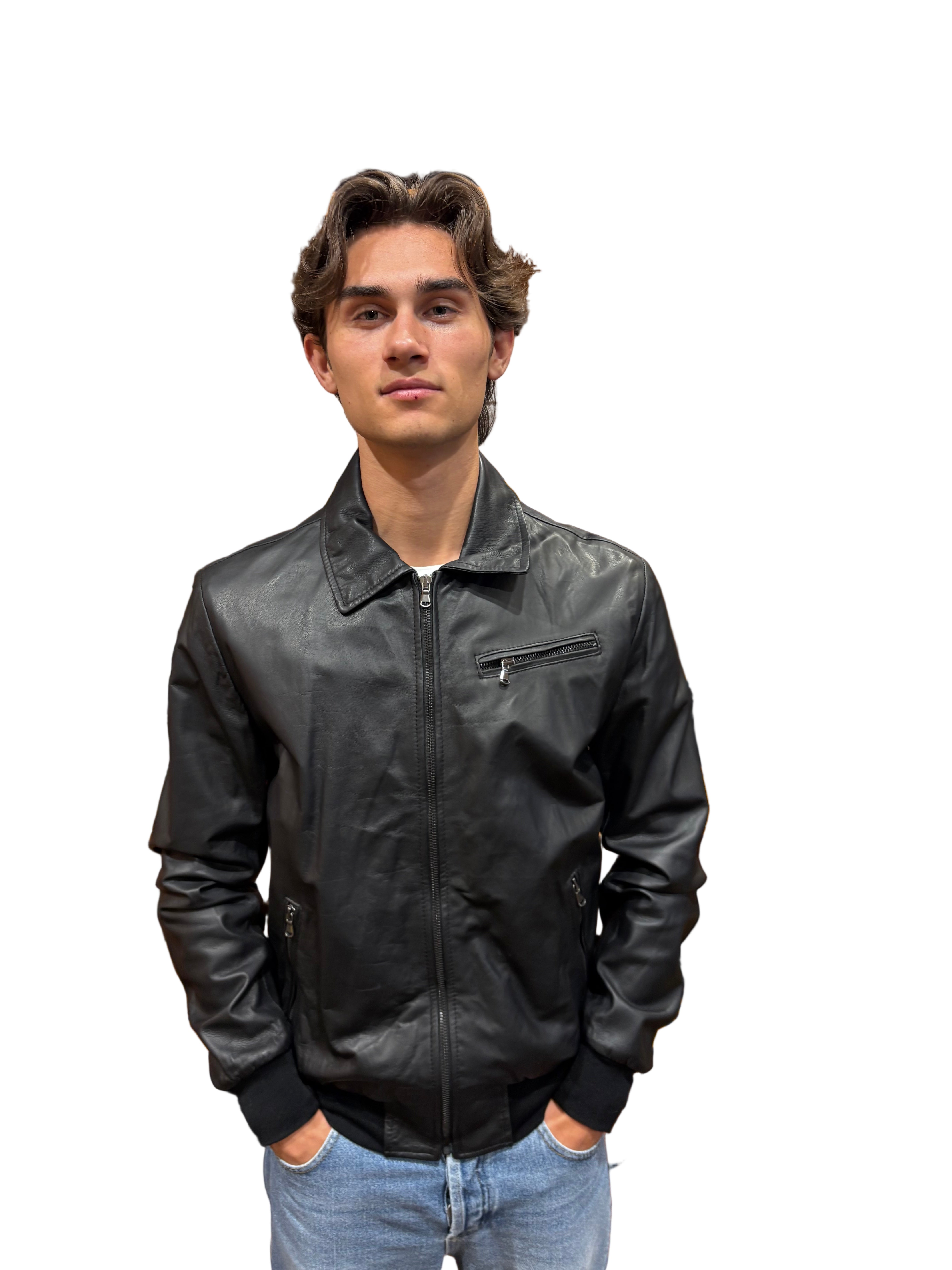 Red2 Jap Nappa Men's Leather Jacket