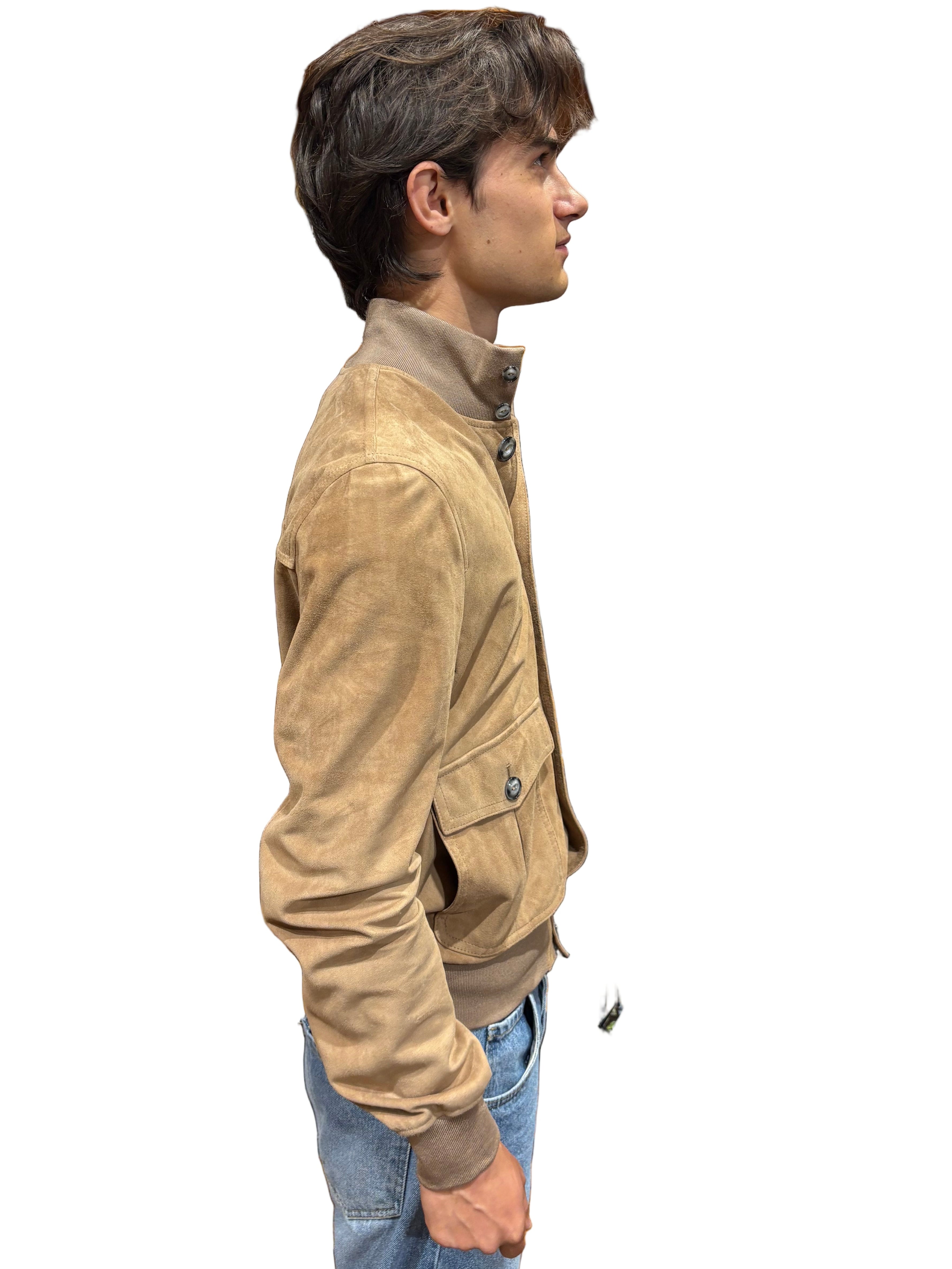 suede jacket leather goods allegrini rinaldo biscotti