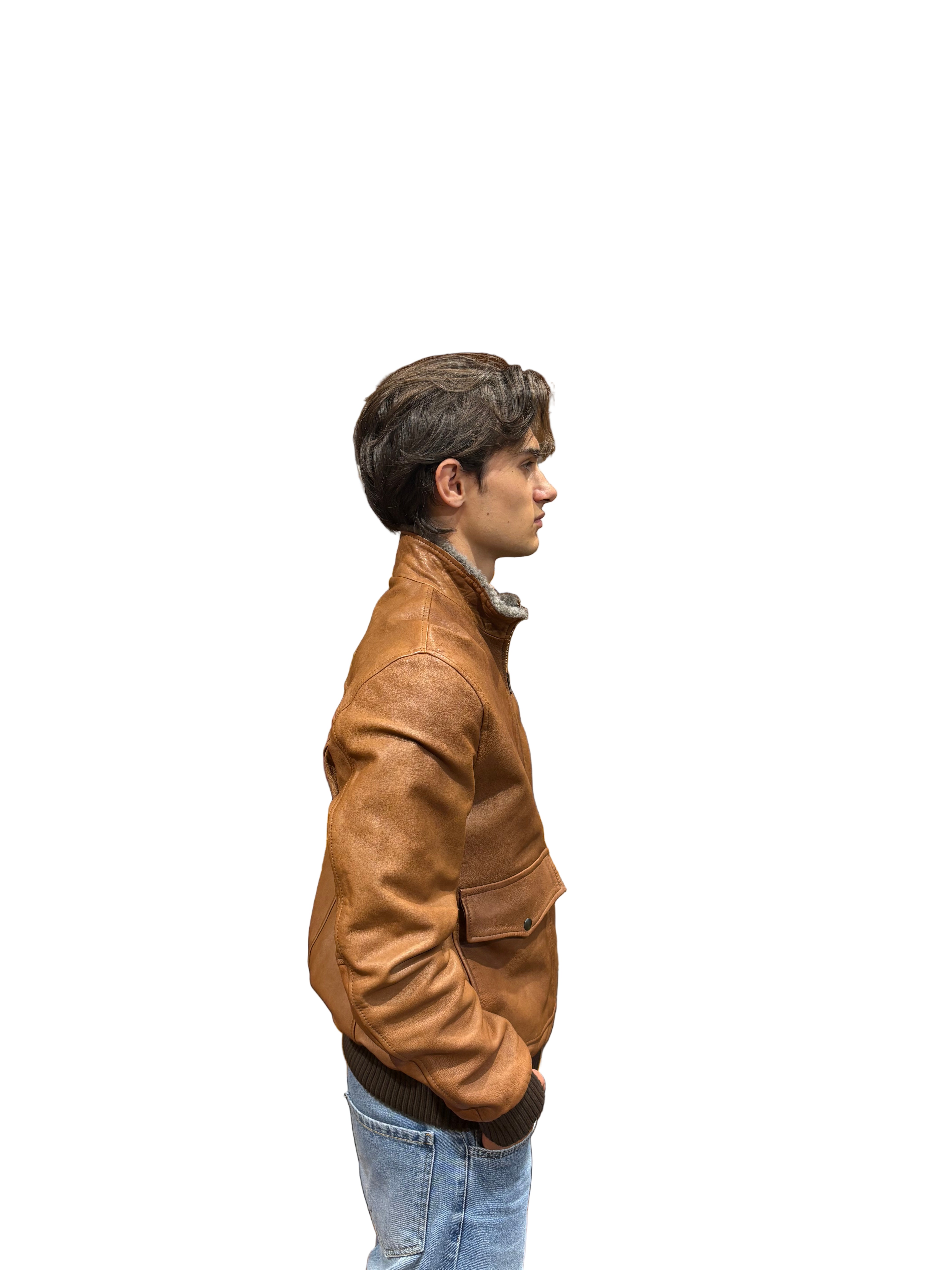 leather jacket with fur collar leather goods allegrini bentivoglio leather