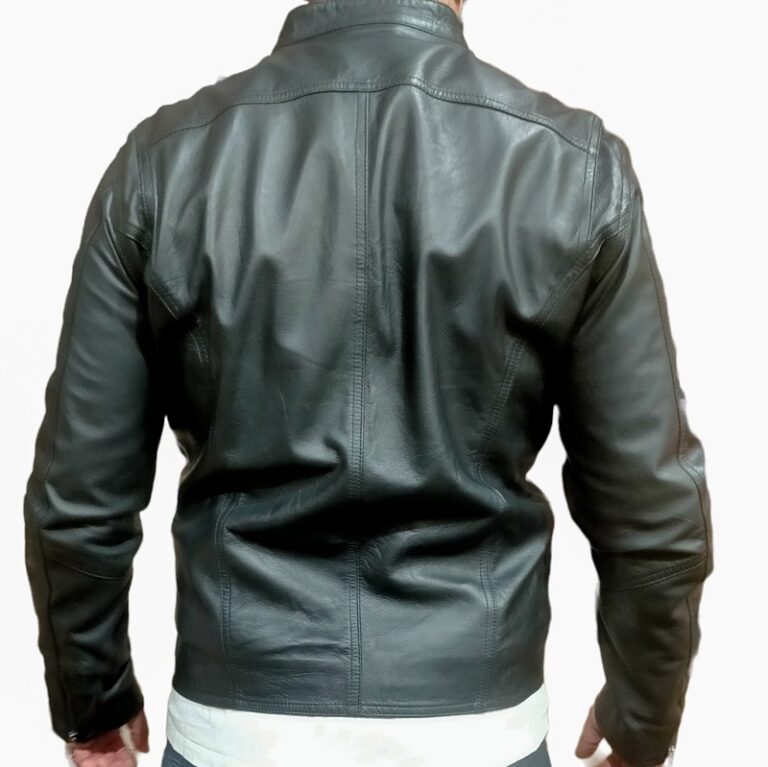 giacca in pelle uomo pelletteria allegrini monster nero