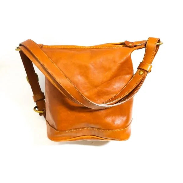 Secchiello/zaino in pelle I Medici 63/1000 Marrone