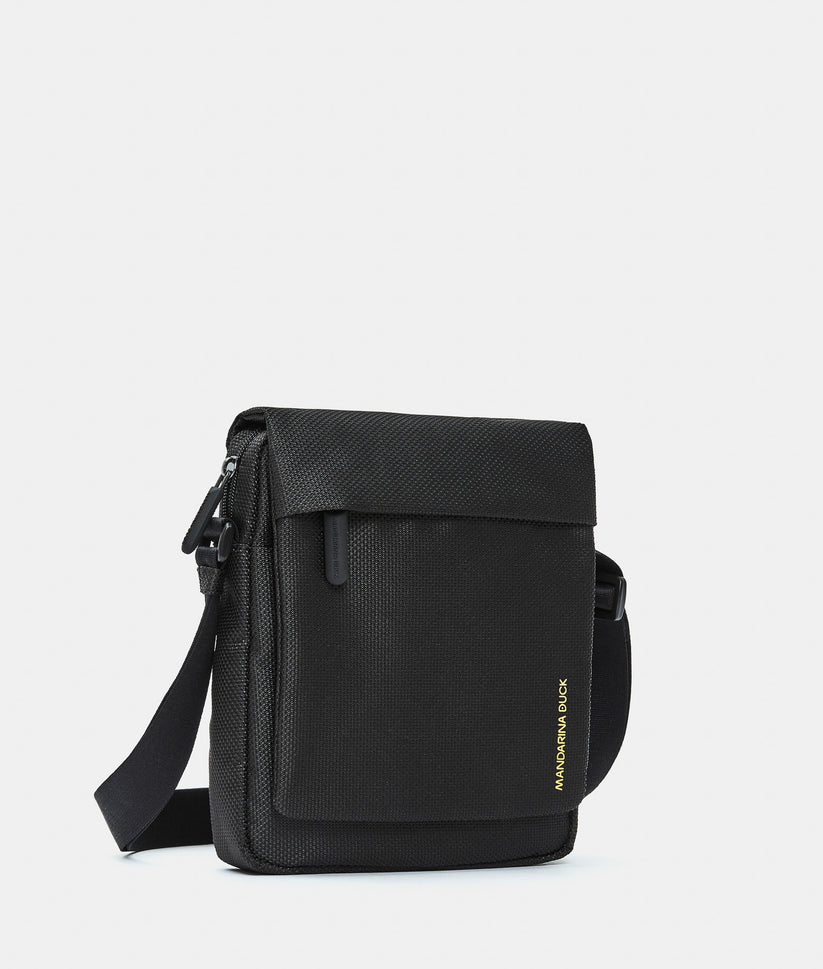 Mandarina Duck Zephyr Fabric Shoulder Bag P10OTT02 Black