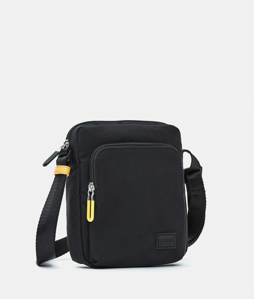Mandarina Duck Y-lite Fabric Shoulder Bag P10OWT01 Black