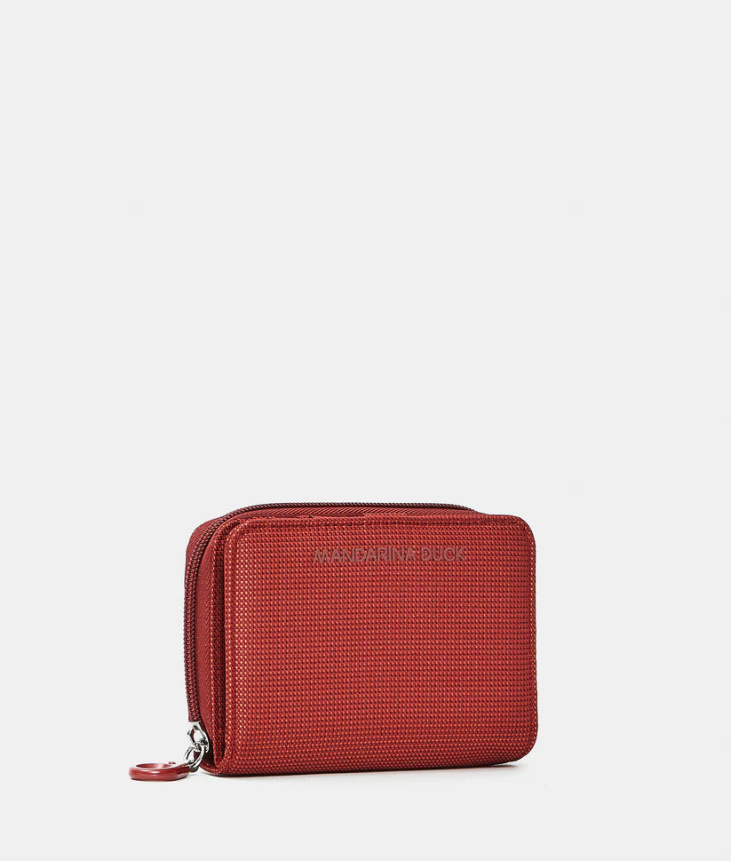 Portafoglio in tessuto MD Mandarina Duck  P10QMPN8 Cherry tomato