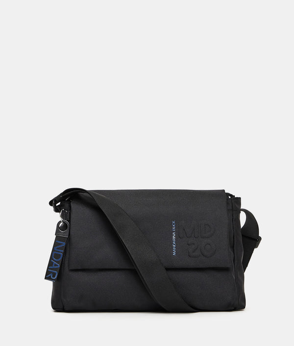 Tracolla c/patta in tessuto MD Mandarina Duck P10QMT28 Nero