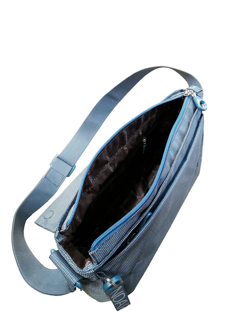 Fabric shoulder bag with flap in MD Mandarina Duck P10QMT28 Lunar