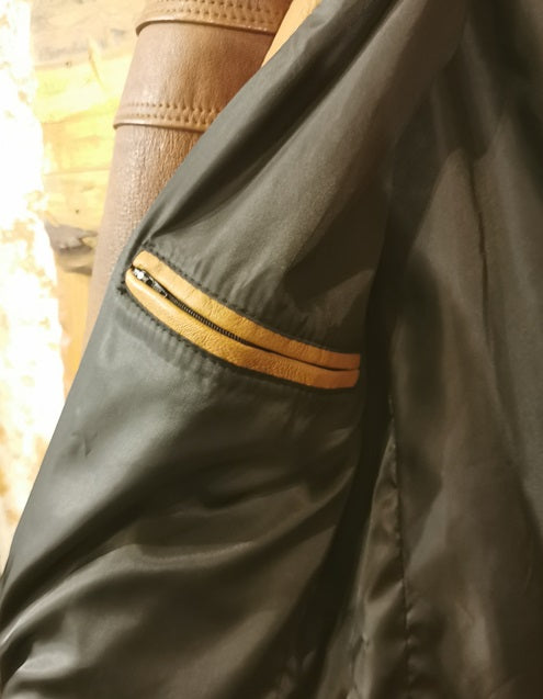giacca in pelle pelletteria allegrini pegaso grana cuoio