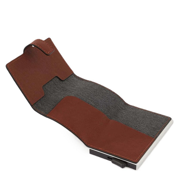 Portacarte automatico uomo Piquadro PP5649B3R Cuoio