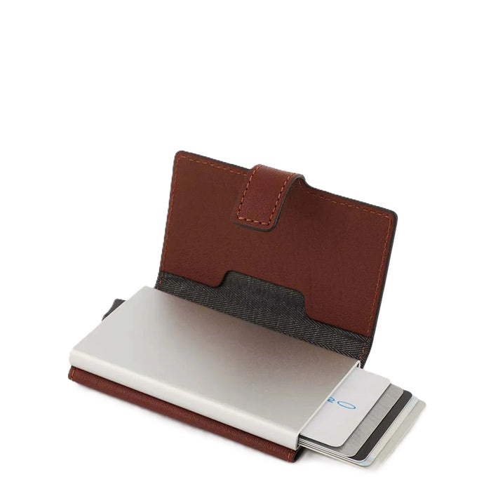 Portacarte automatico uomo Piquadro PP5649B3R Cuoio