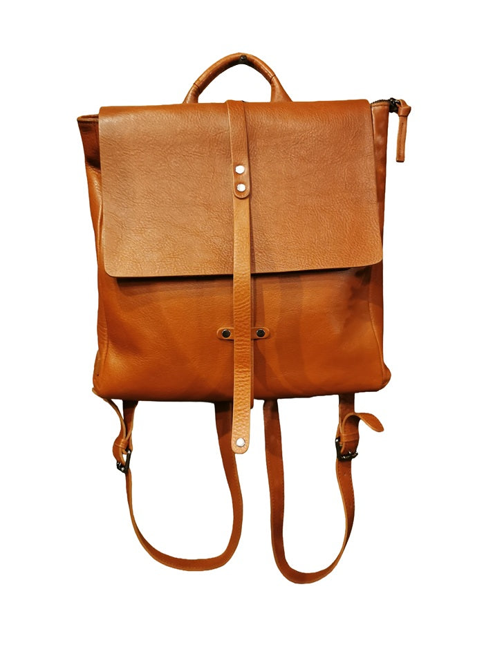 Zaino in pelle Bruno Rossi R22 Brandy