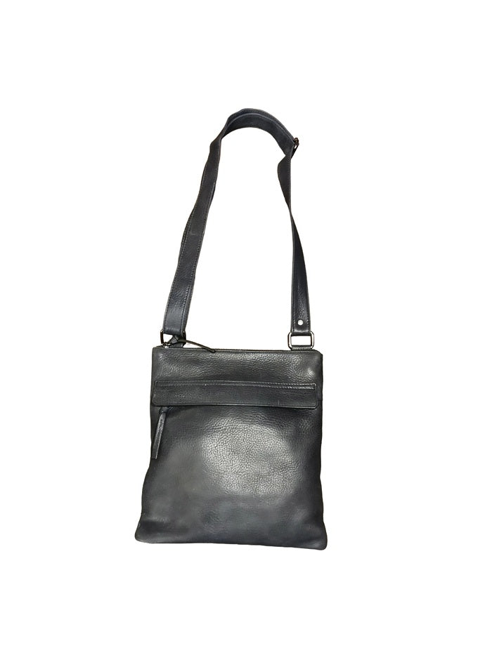 Tracolla in pelle Bruno Rossi R25/G Blu