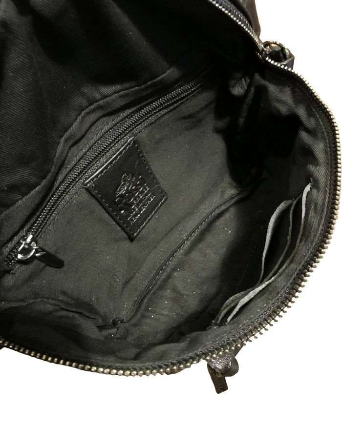 Marsupio in pelle Bruno Rossi R260 Nero