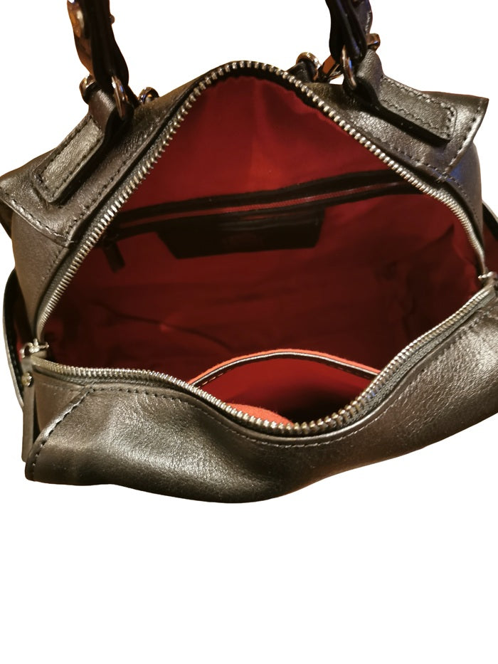 Zaino in pelle Bruno Rossi R342/P Nero