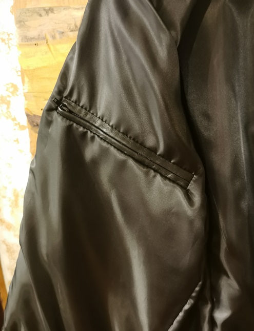 giacca chiodo da uomo riders pelletteria allegrini nero
