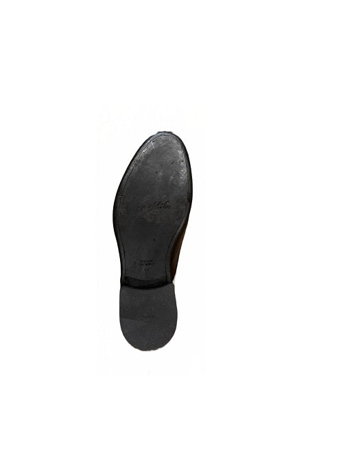 Scarpa da uomo in pelle pelletteria allegrini e126 nero