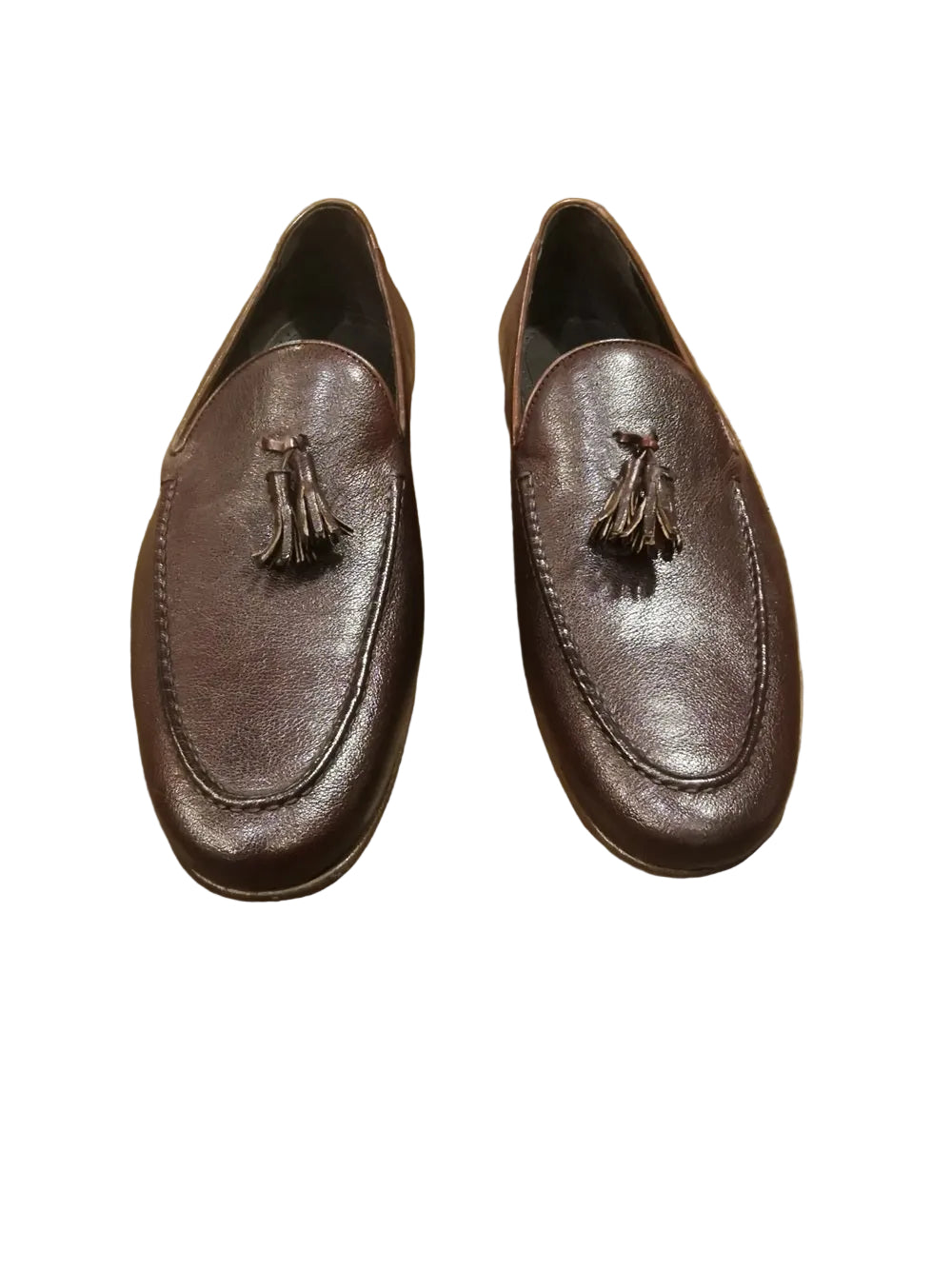 Mocassino da uomo in pelle con nappine Pelletteria Allegrini Filippo TISSI Sigaro