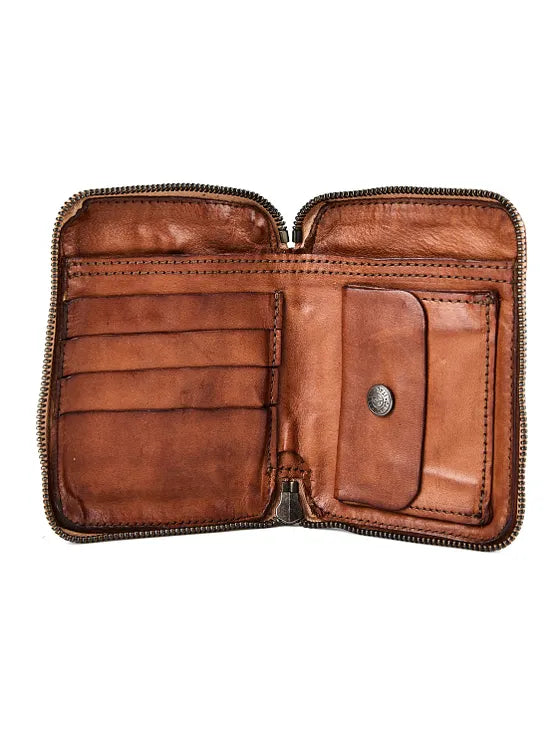 Studded wallet Bella di notte Campomaggi C002060ND-X0038 Cognac