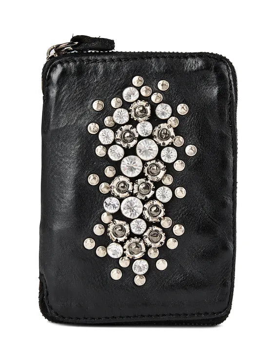 Studded wallet Bella di notte Campomaggi C002060ND-X0038 Black