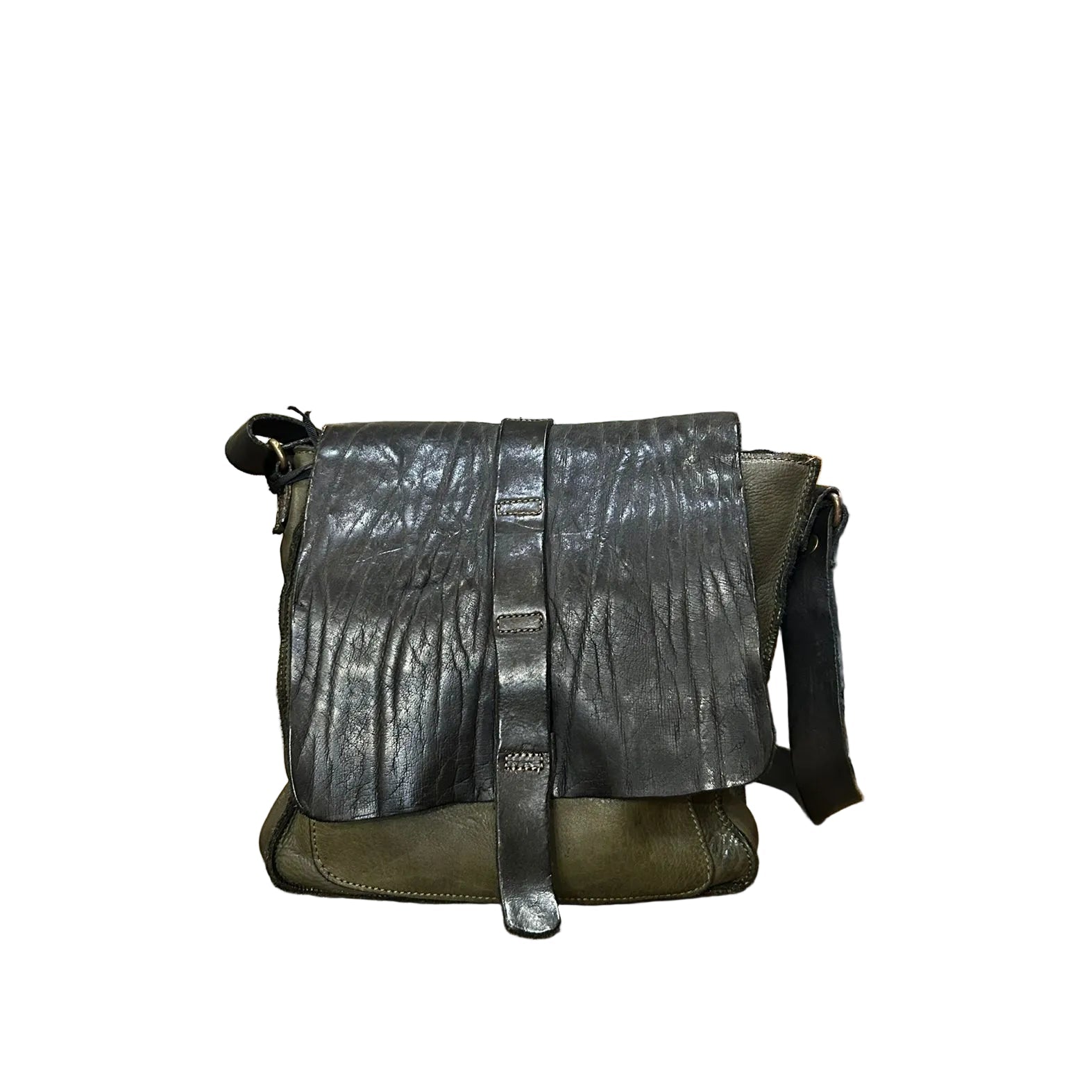 Borsello in pelle Pelletteria Allegrini Filippo 1595 verde