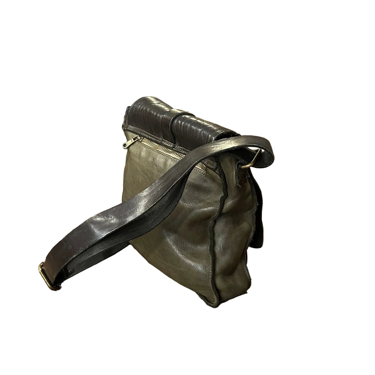 Borsello in pelle Pelletteria Allegrini Filippo 1595 verde