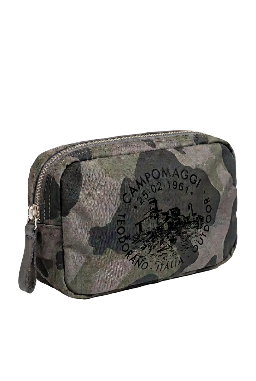Beauty tessuto Vela CAMOUFLAGE Campomaggi C041710ND X2632 grigio