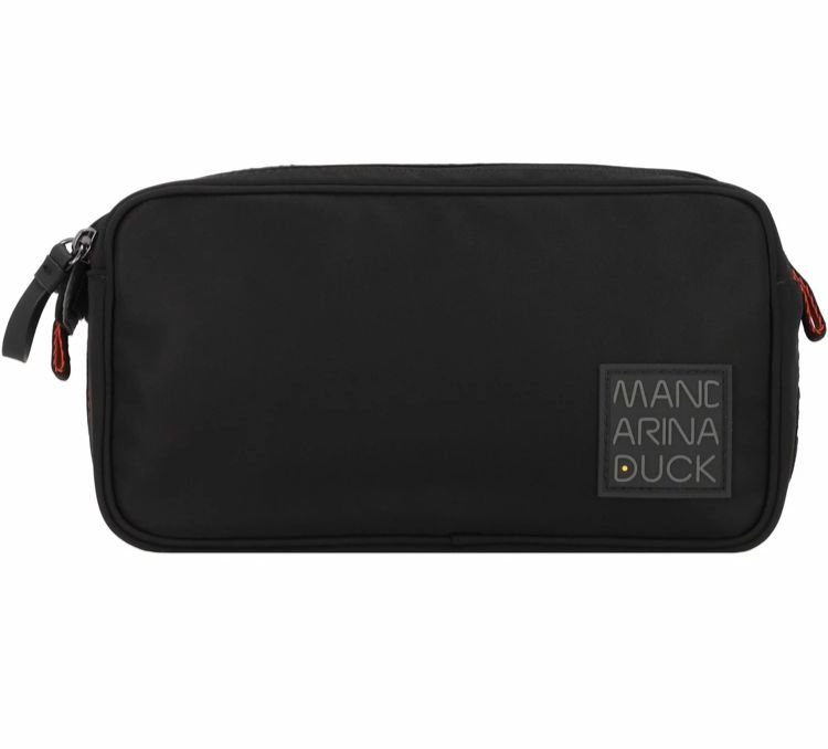 Fabric beauty case Warrior Mandarina Duck P10CXN03 Black