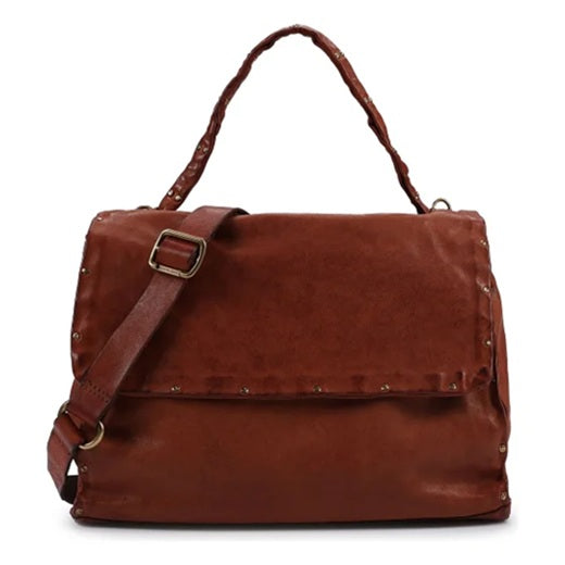 Borsa a Cartella Zelda in pelle Campomaggi C044870ND X0007 cognac