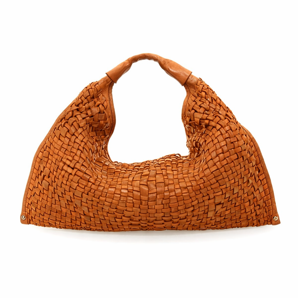 Borsa a spalla Atena in pelle Campomaggi C000570ND X0019 Cognac