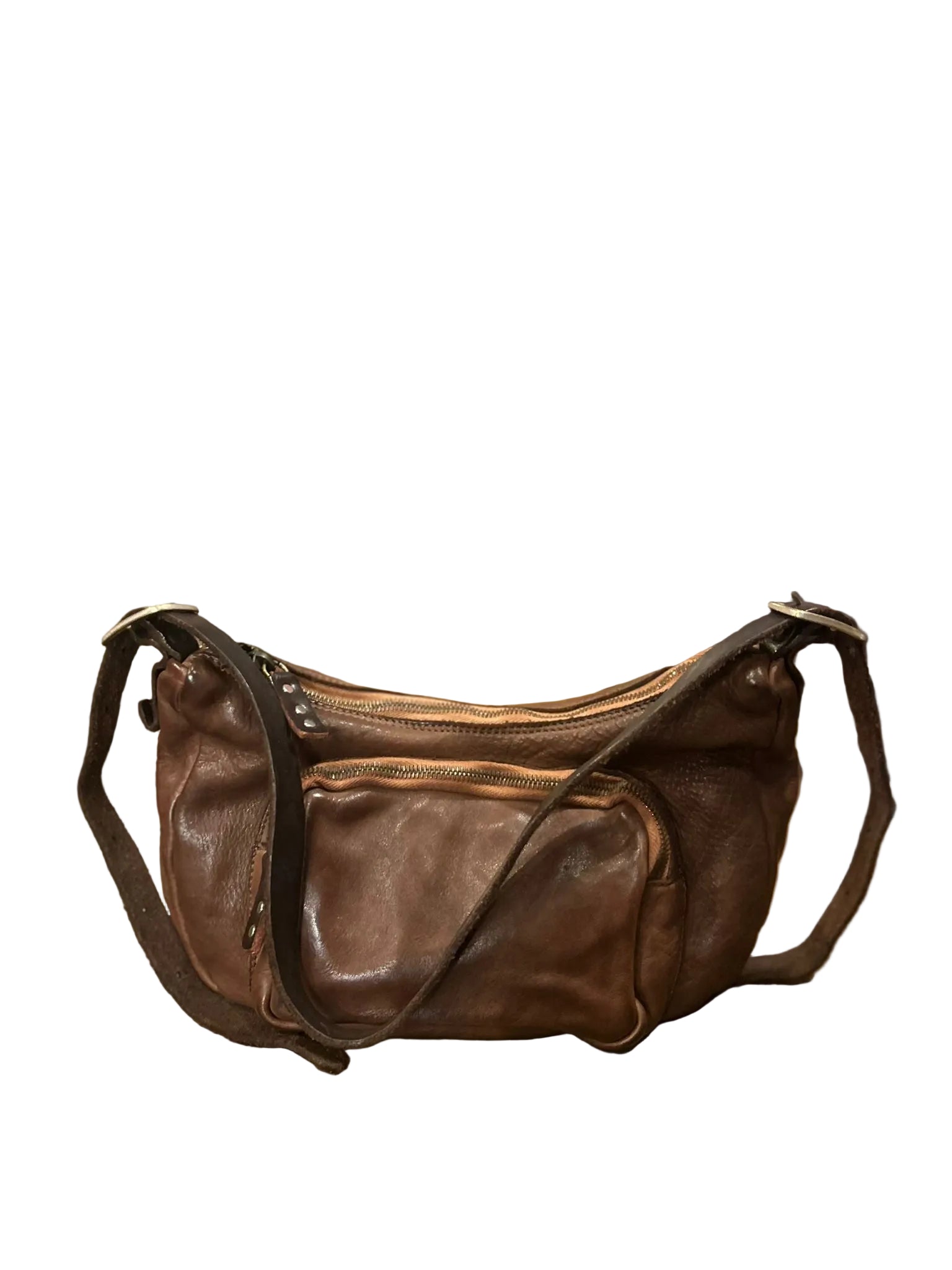 Leather bag Pelletteria Allegrini Filippo 1644 Burnt