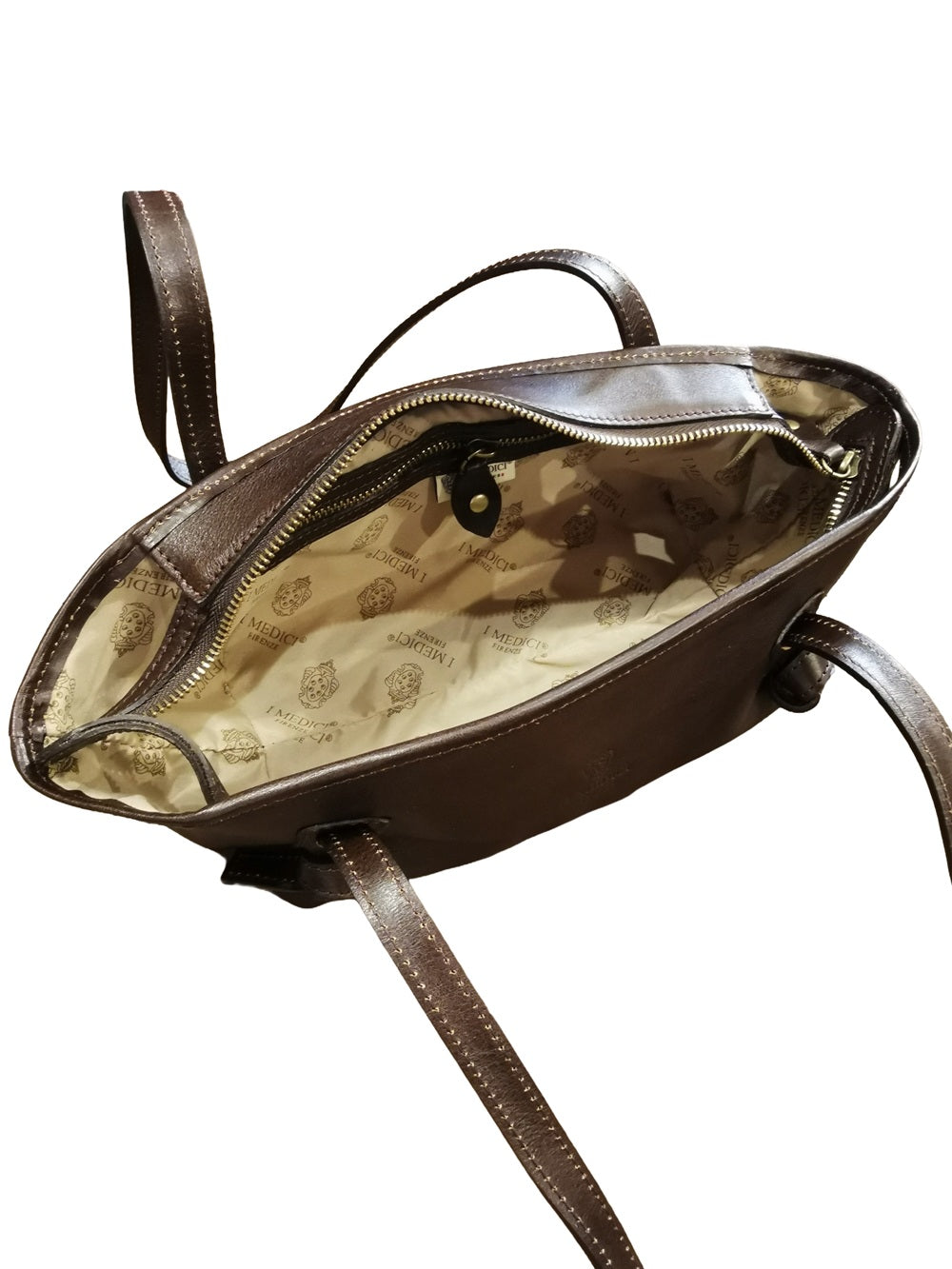 Borsa a spalla in pelle I Medici 63/610 Testa di moro