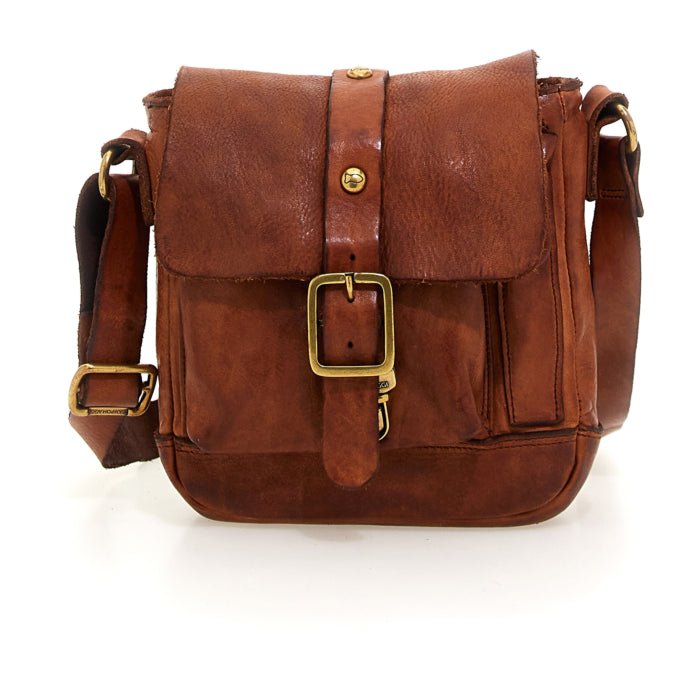 Borsa a tracolla Campomaggi C014710ND X0001 Cognac - Pelletteria Allegrini
