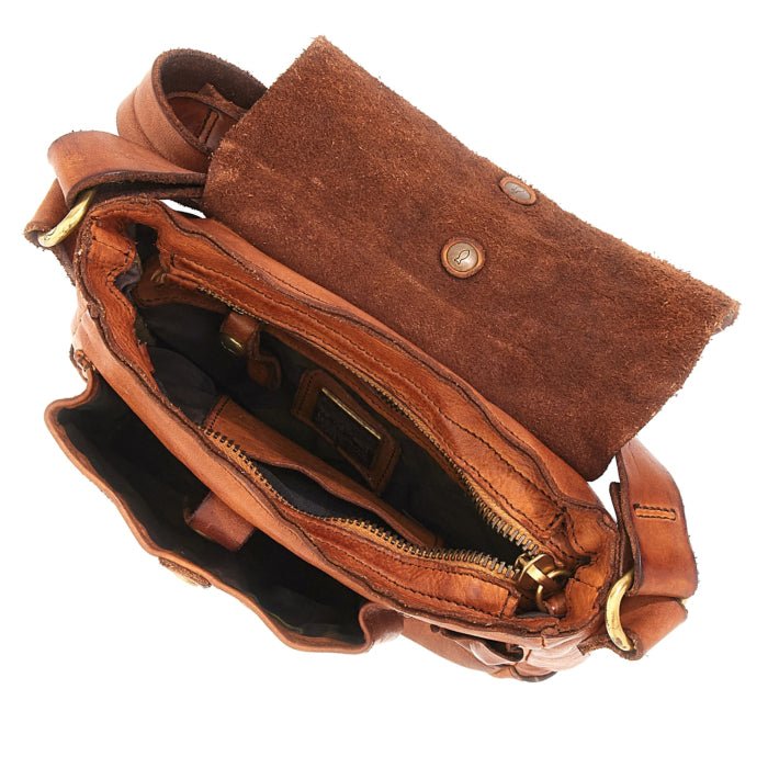 Borsa a tracolla Campomaggi C014710ND X0001 Cognac - Pelletteria Allegrini