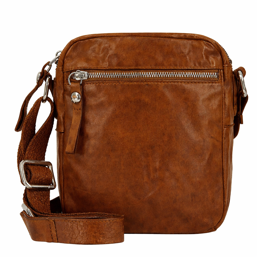 Borsa a tracolla in pelle Campomaggi C038130ND X2298 cognac