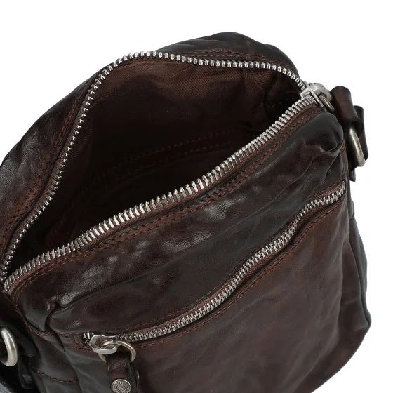 Borsa a tracolla in pelle Campomaggi C038130ND X2298 moro - Pelletteria Allegrini